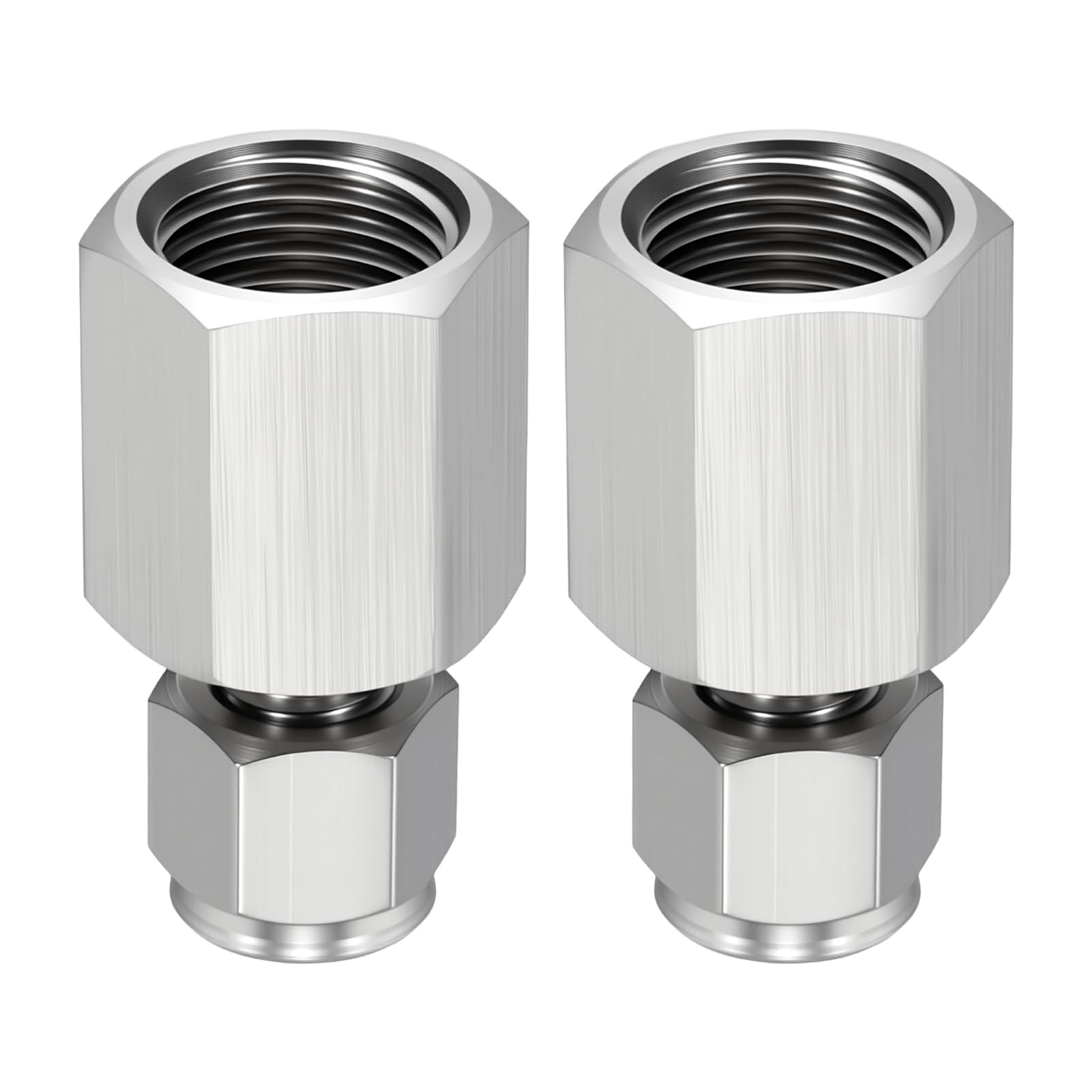 Raccord de tuyau de compression 0,6 cm OD x 6,35 mm NPT femelle en acier inoxydable 304 droit