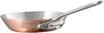 Mauviel MMinis 1 mm Copper & Stainless Steel Mini Frying Pan With Stainless Steel Handle, 4.72-in, Made in France