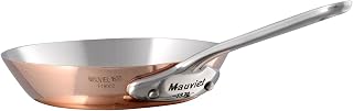 M'Minis 1 mm Copper & Stainless Steel Mini Frying Pan With Stainless Steel Handle, 4.72-in, Made in France