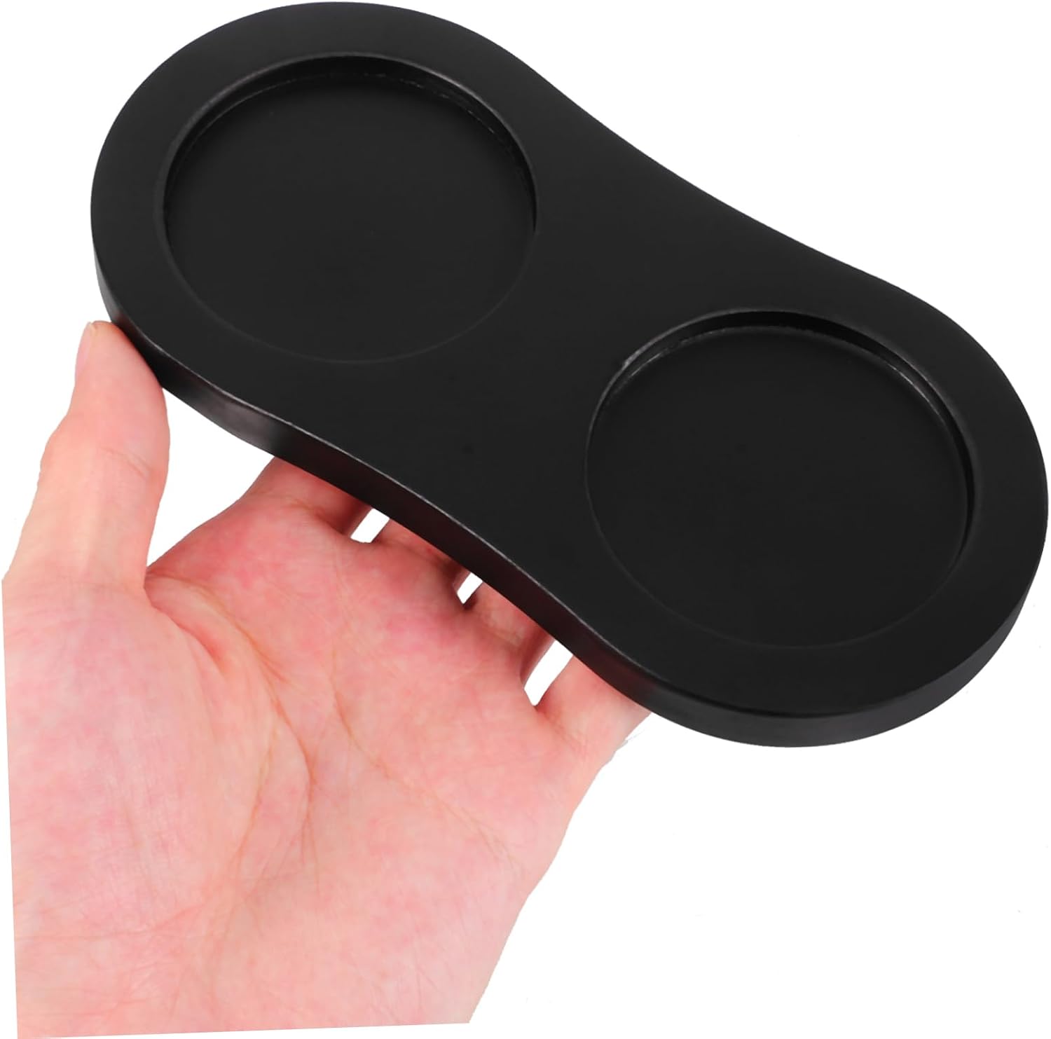 Pepper Grinder Base Wooden Countertop Tray with Antislip Pad image 4