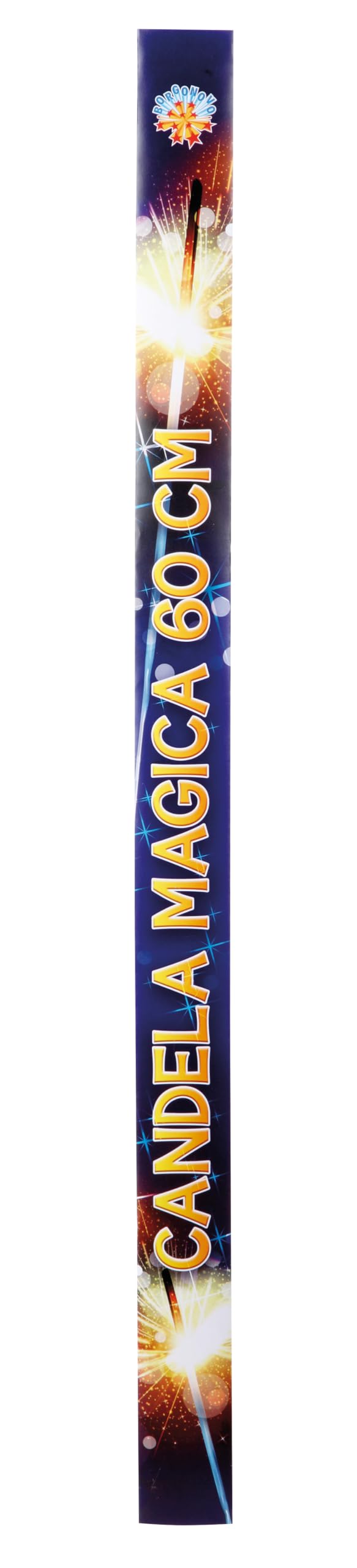 BORGONOVO Candeline Misura 60 Cm Scintille Bastoncino Luminoso per Feste Party ed Altre Occasioni [12 confezioni da 4 pezzi, tot 48 candeline] Categoria F1