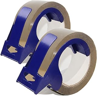 Heavy Duty Packing Tape with refillable Dispenser, Noiseless Packaging Tape 2.4 mil, 1.88" x 110 yd, Packing Tape Refills for Packing, Shipping and Mailing, Strong Seal on All Box Types for Moving(2)
