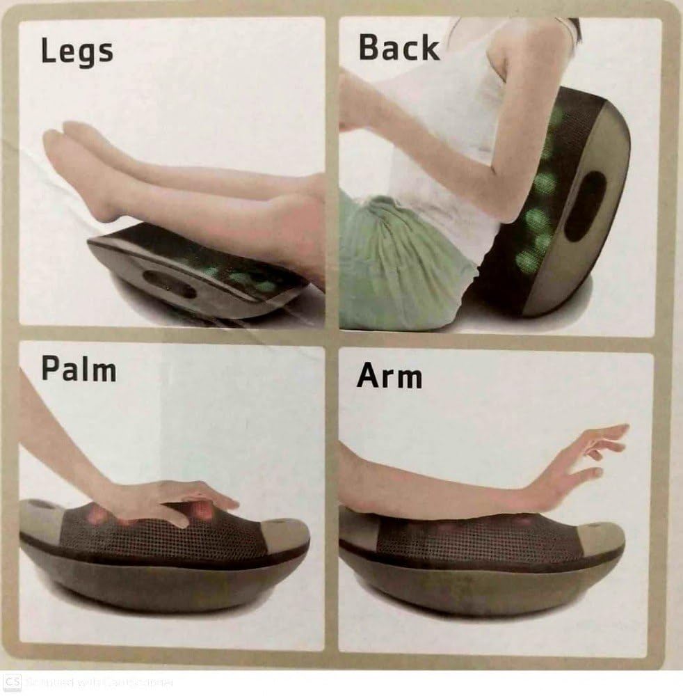 AcupHysio shiatsu back, neck, calf 12 ball multifunction massage machine car, home and office use Car Charger and Electric Charger Inclover AcupHysio shiatsu back, neck, calf 12 ball multifunction massage machine car, home and office use Car Charger and Electric Charger Inclover