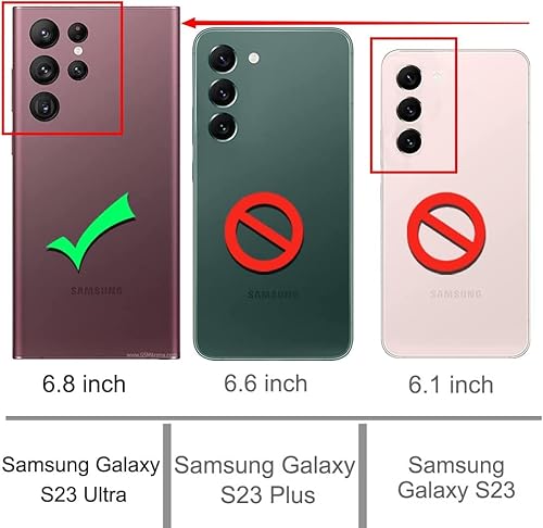 Miniatura 2 de HONG-AMY Funda para Samsung Galaxy S23 Ultra, S23 Ultra con protector de pantalla de TPU flexible autorreparable (paquete de 2), funda resistente 3