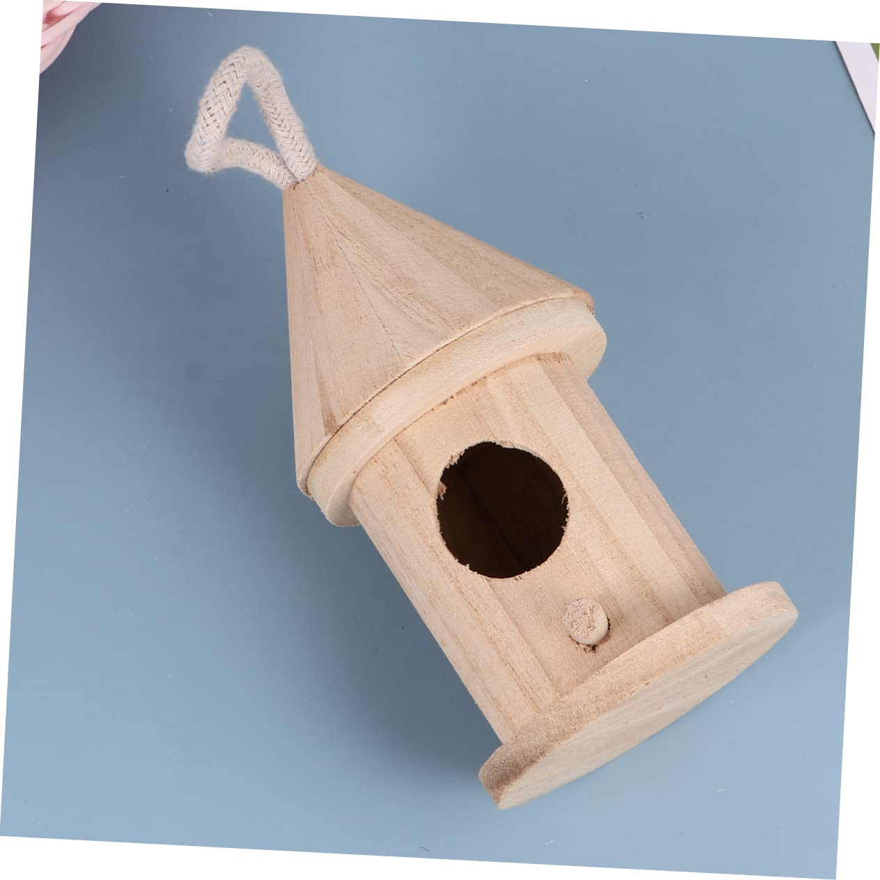 Nido di Uccelli in Legno 5 Pezzi, Casetta Creativa per Canarino e Pappagallo, da Dipingere, Decorazione Casa e Giardino