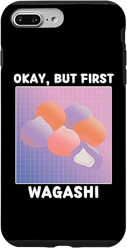 Miniatura 19 de iPhone 14 Pro Cute Kawaii Wagashi Okay, But First Wagashi Japanese Style Case