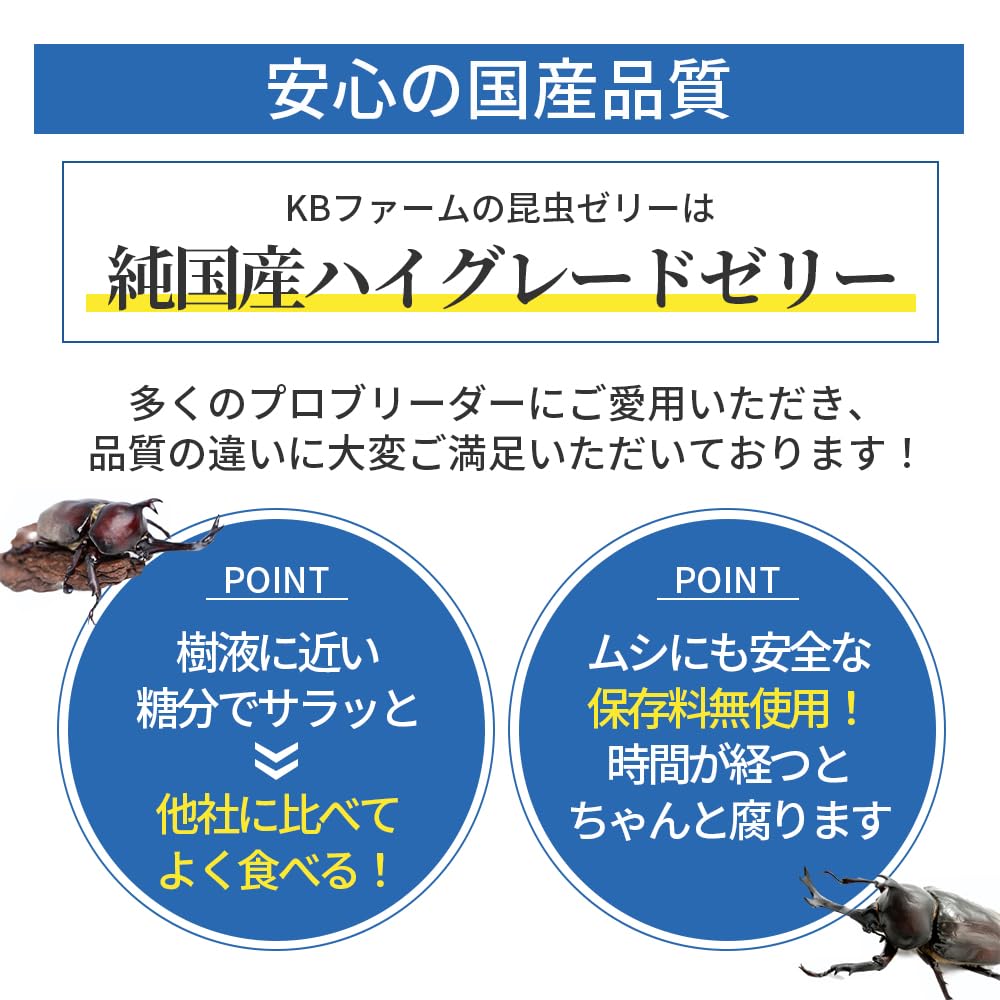 Amazon.co.jp: KBファーム プロゼリー 18g 1袋50個入り【昆虫ゼリー