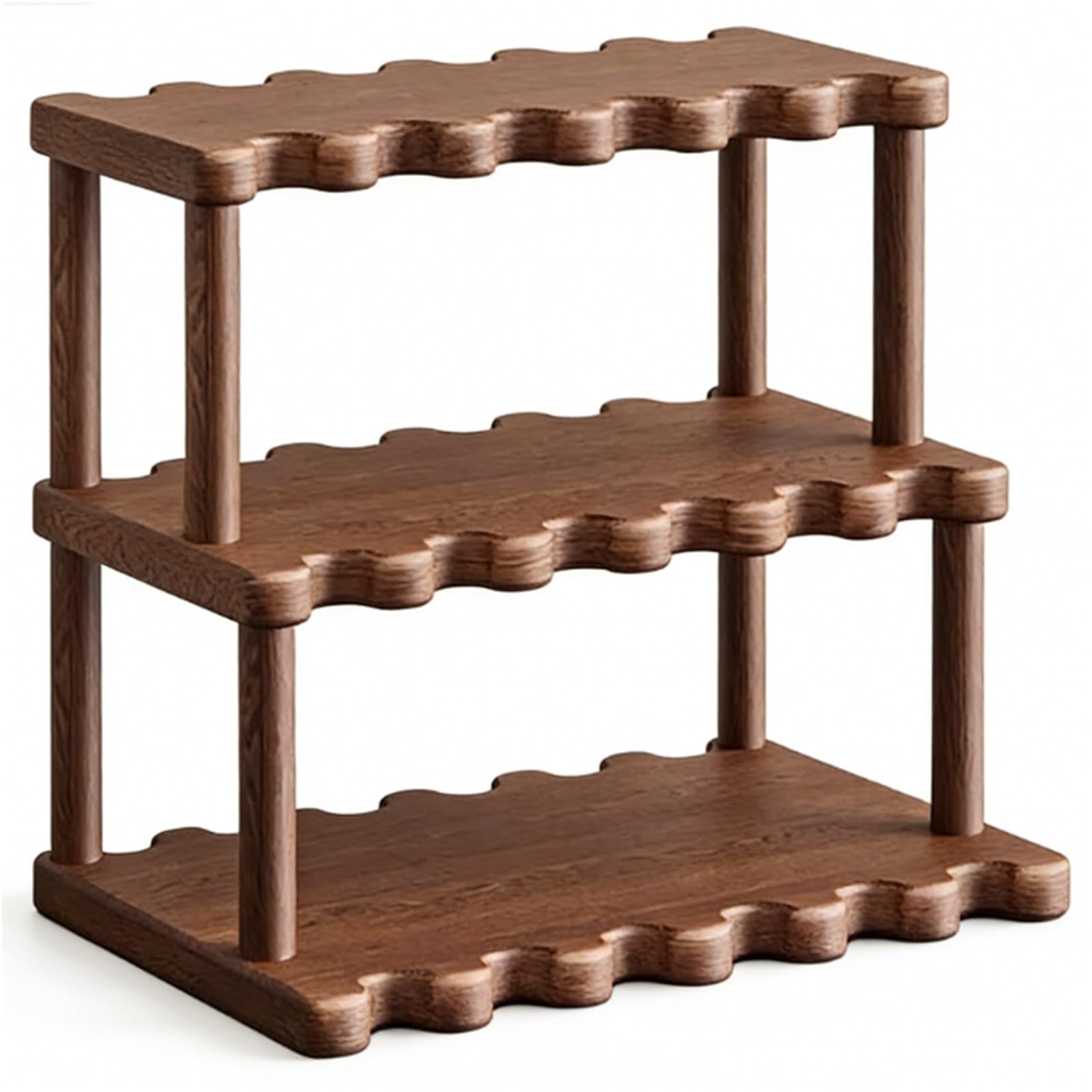 CFY652 in-Vehicle Desktop Cup Holder Desktop Tea Set Water Display Stand Solid Wood Adjustment(Medium)