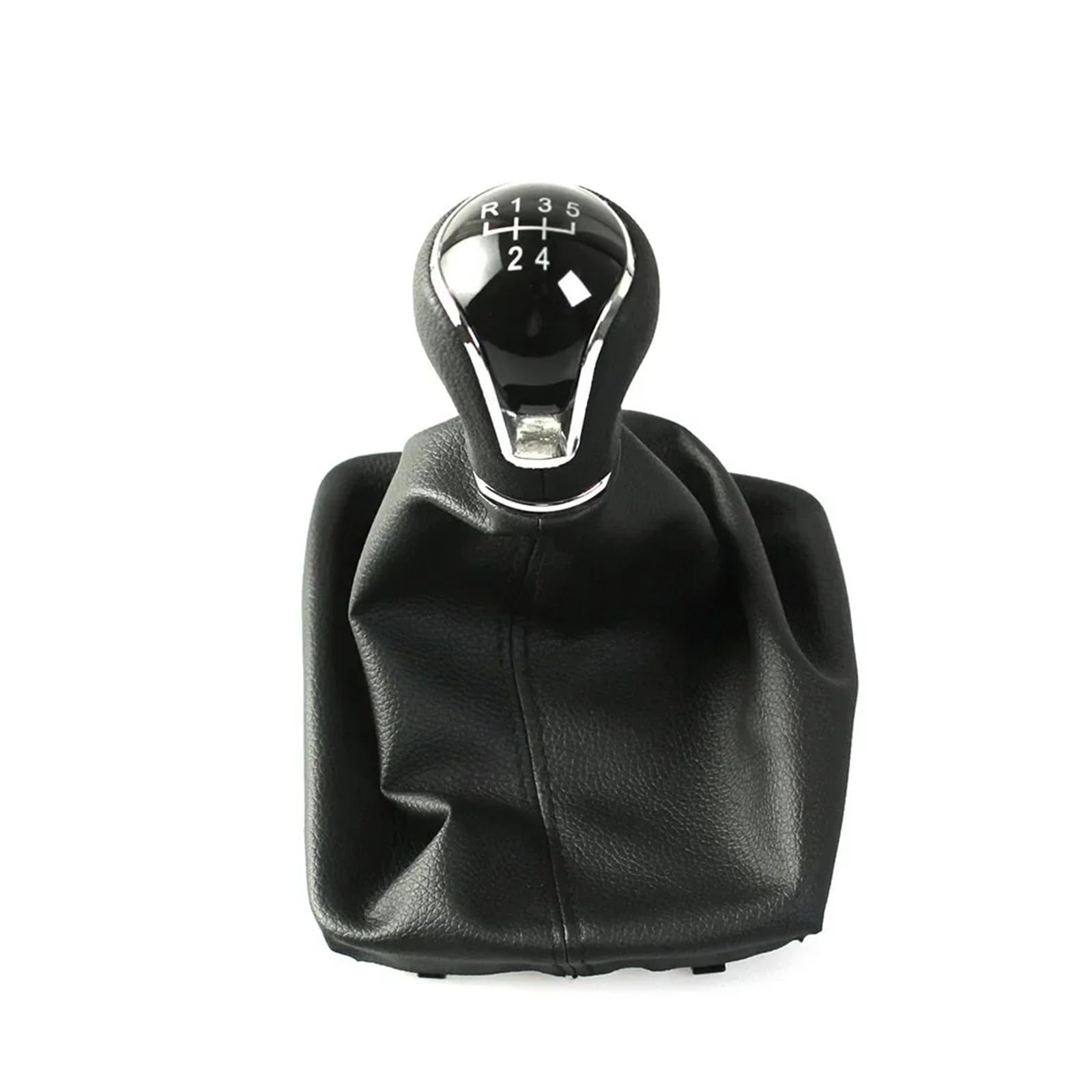 Qmtvfsrh 5Speed Black Car Gear Shift Knob Manual 5/6 Speed Gear Shift Knob Pu Gaiter Boot Lhd For Seat For Leon Iii Mk3 5 Doors 2012-2020(5Speed Black)