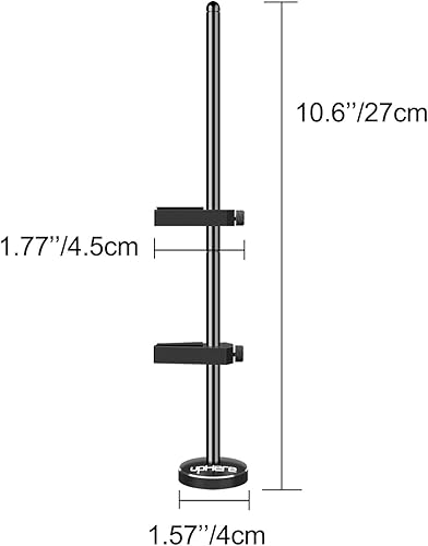 Miniatura 17 de upHere Tarjeta gráfica GPU Brace Soporte de tarjeta de video Sag Holder/Holster Bracket, anodizado aluminio aeroespacial negro (G195BK) G205
