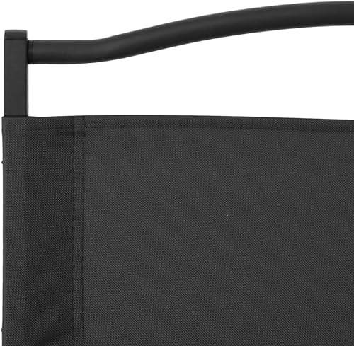Miniatura 8 de Sillas de camping, 2 piezas, color negro, 21.3 x 16.9 x 23.2 pulgadas, tela Oxford, silla de patio al aire libre, sillas de césped para comedor,