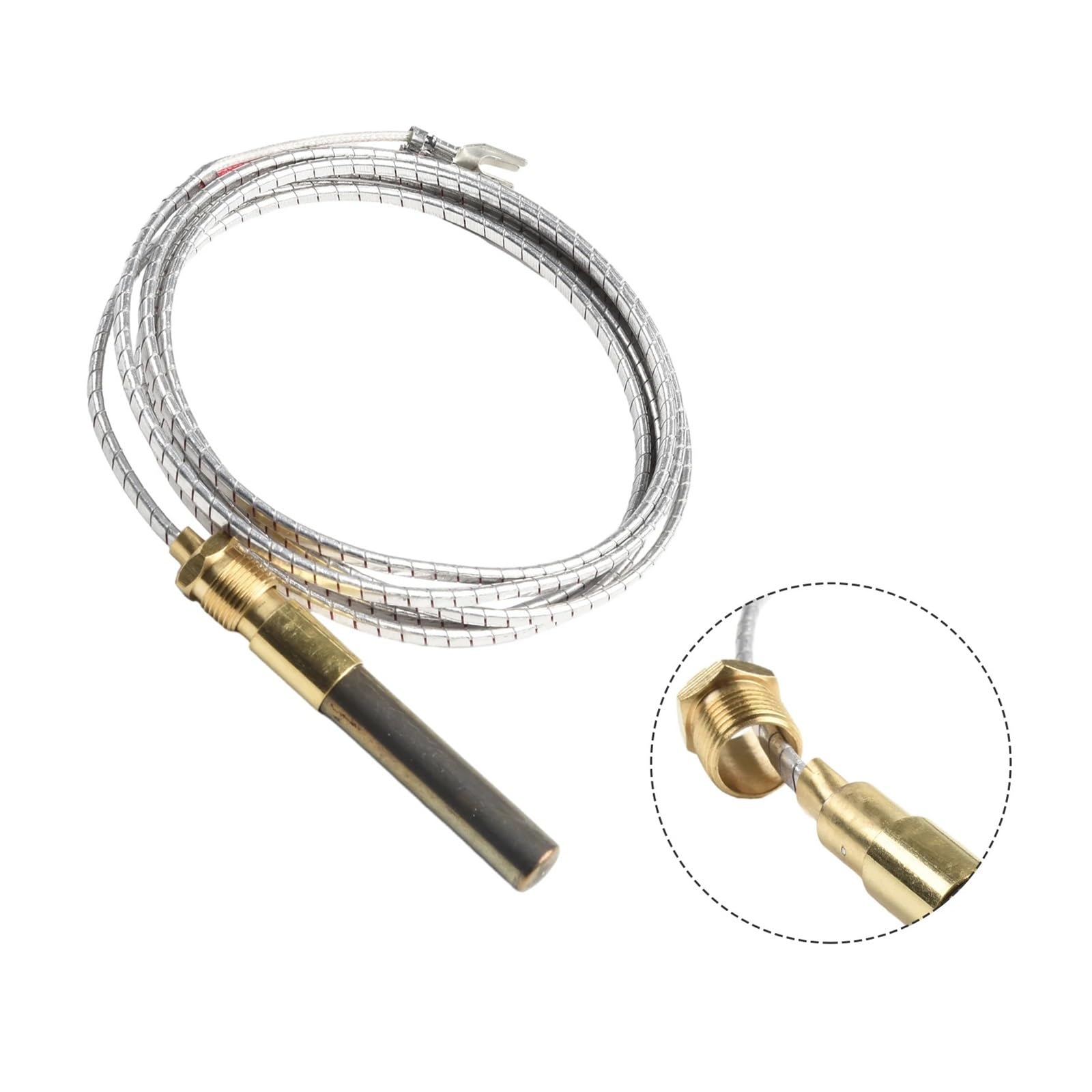 Sensor termopar alimentado por gas Control preciso de temperatura con termopila de cobre Gaes Chimenea Calentador Sensor de temperatura Generador Termopar