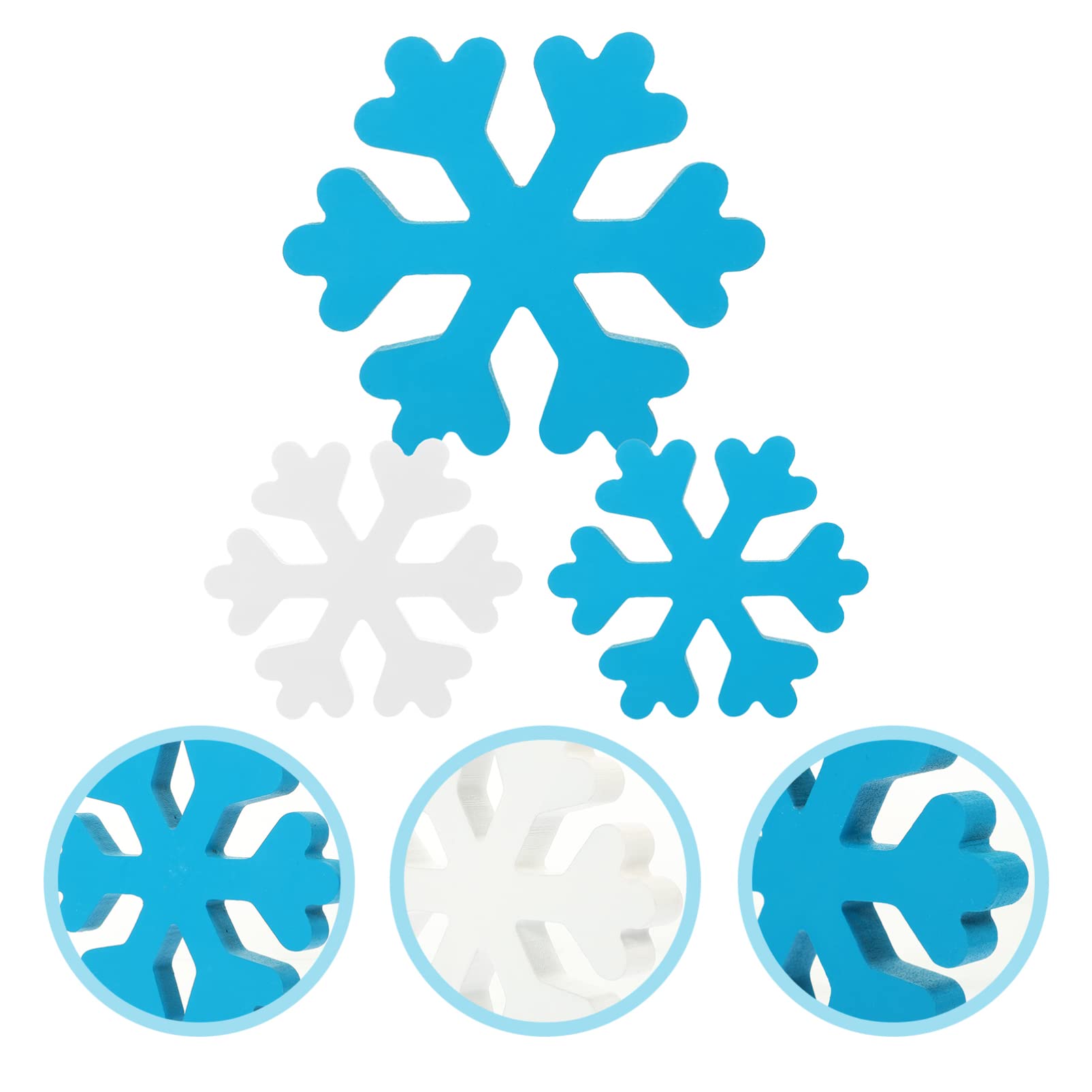 Alipis 9 Piezas De Decoración De De Nieve Decoración De Mesa Con Copos De Nieve Decoraciones Para Árboles De Navidad Centros De Mesa Con Copos De e De Invierno