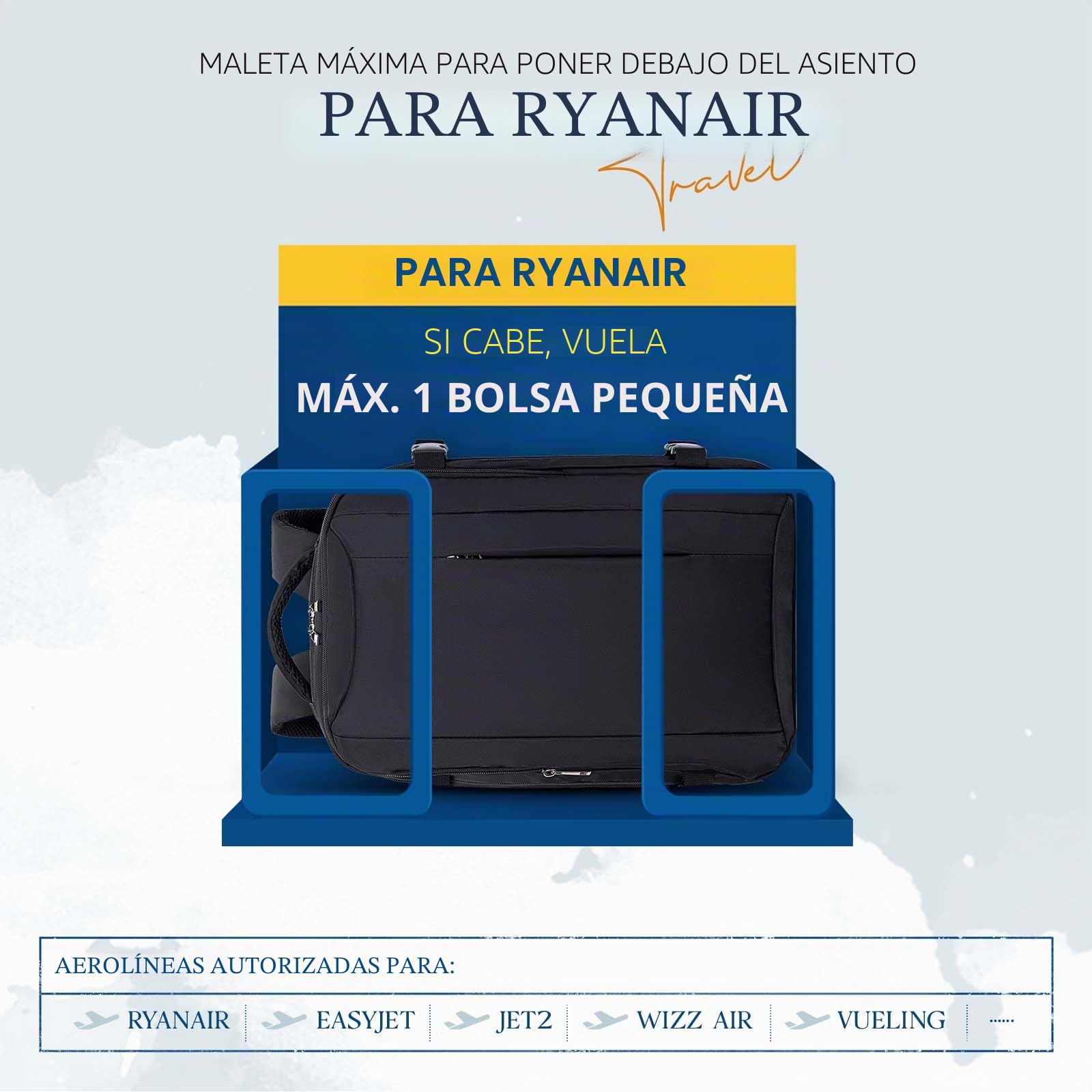 VMIKIV Mochila 40x30x20 para Ryanair Mochila Viaje Cabina Avion 40x20x25 con Multiples Compartimentos y Bolsillo Antirrobo Travel Backpack Hombre Mujer
