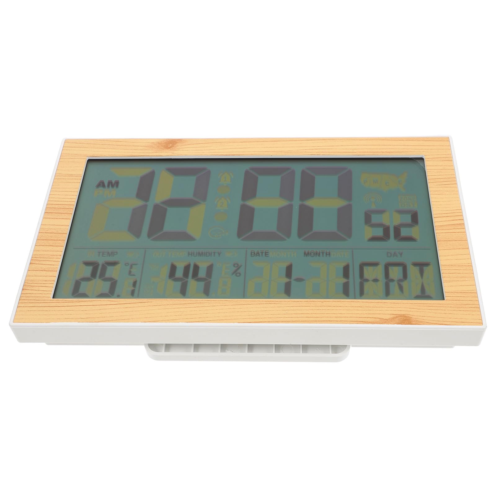 Orologio Digitale da Muro Sveglia e Termometro Interno, Design Compatto in Abs, per Camera da Letto, Leggero e Portatile