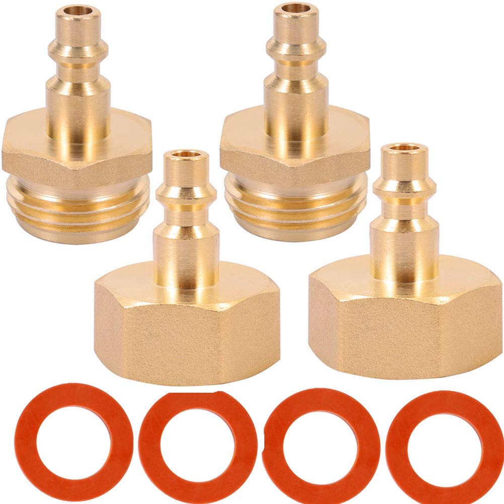 Buy Air Compressor 1/4" Quick Connect Plug To GHT 3/4" Garden Hose