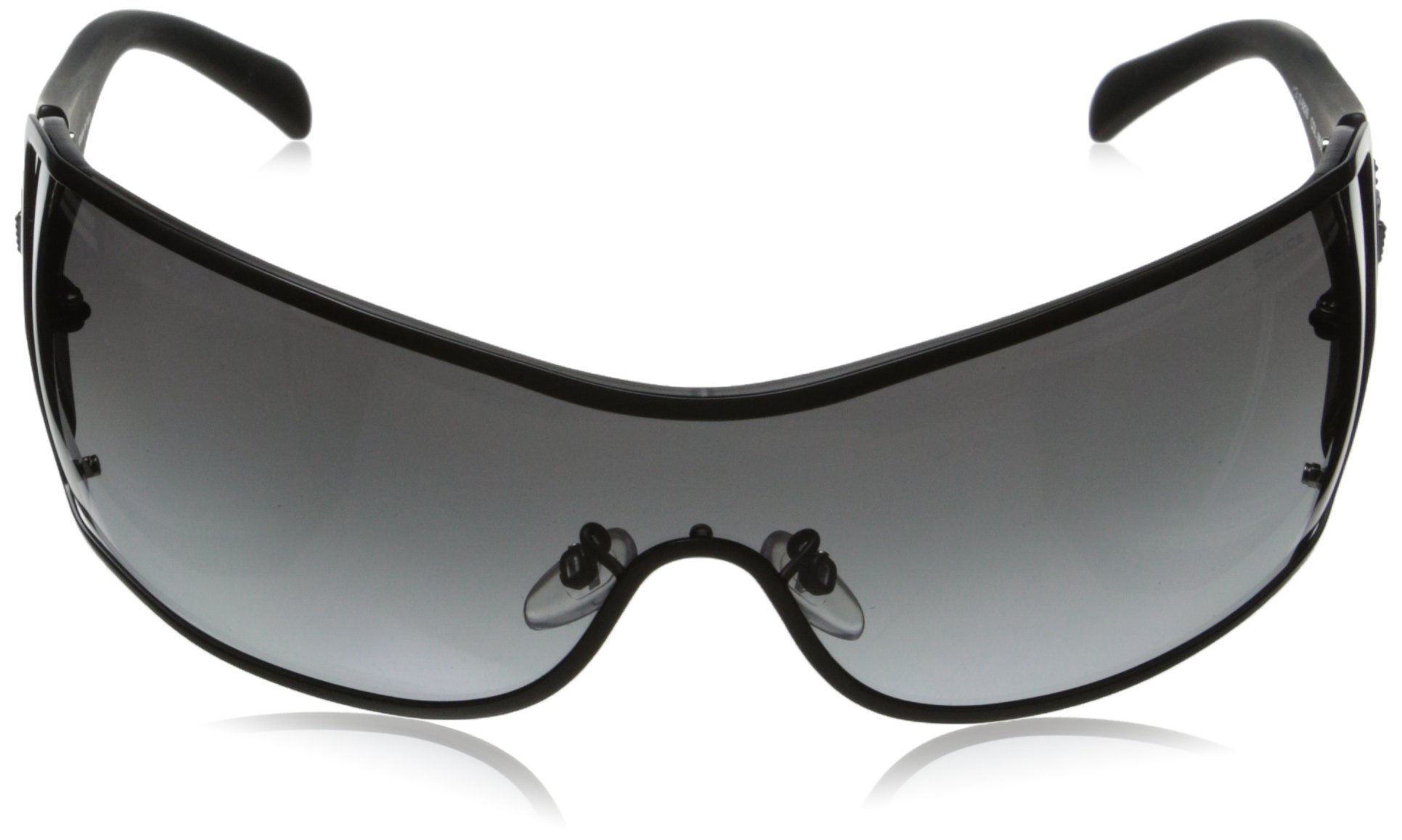 Police S8826 0531 Mens Womens Wraparound Visor Sunglasses Black