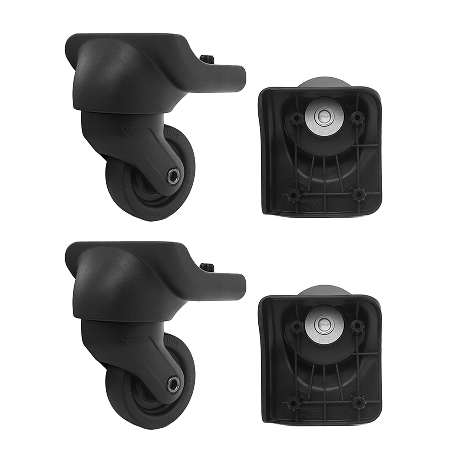 Lot de 4 roues de rechange pivotantes à 360 degrés