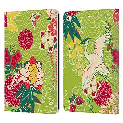 Étui iPad 9.7 2017 cuir Haroulita housse portefeuille tablette protection fleur