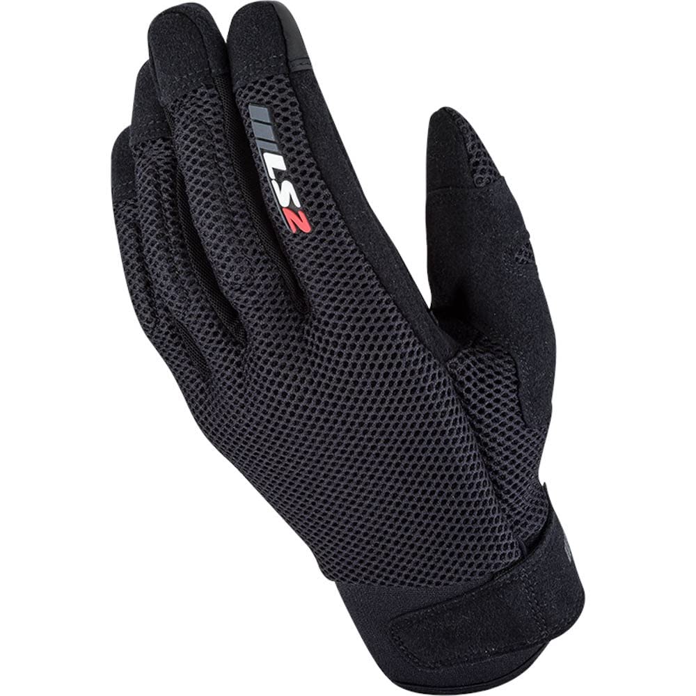 LS2 70080S0112M Guanti Moto Cool, Uomo, Nero, M