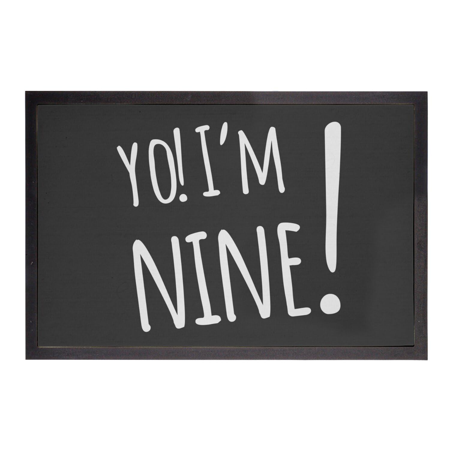Paillasson noir 75x50cm cadeau anniversaire texte anglais tapis entrée Fabulous