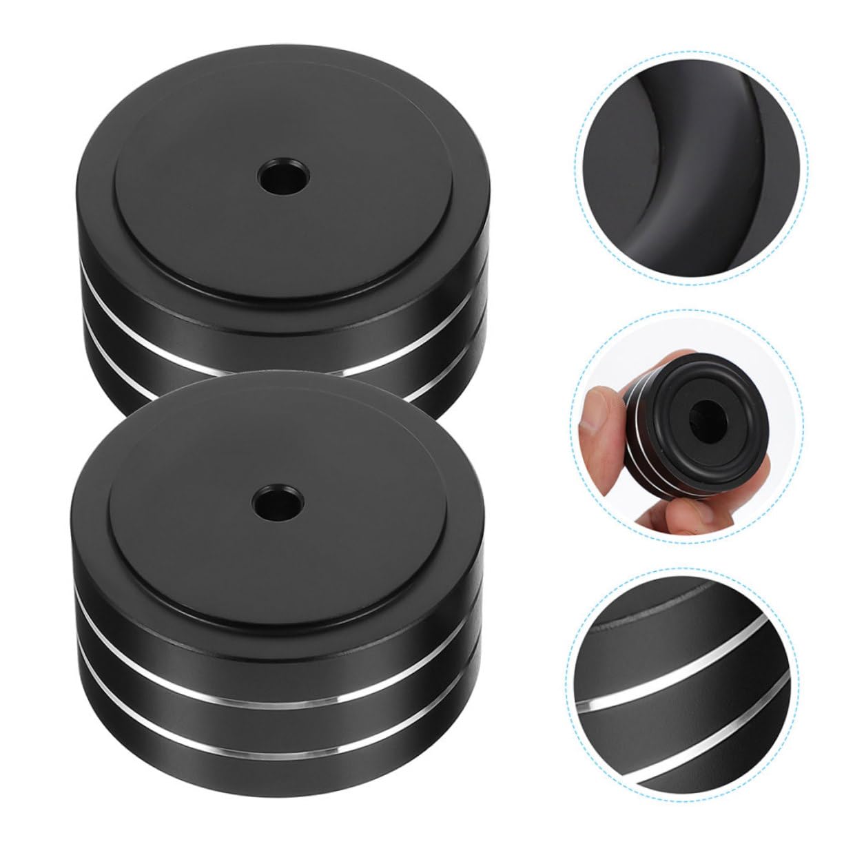 4 pezzi Piedini Isolanti per Altoparlanti e Subwoofer Antivibrazione per Audio Hifi Supporti Isolatori per Giradischi Amplificatori e Casse Acustiche