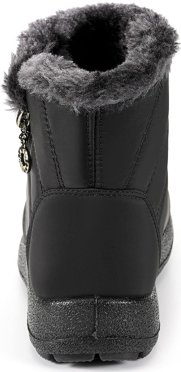 Enfant Bottes D'Hiver Fille Garçon Bottes de Neige Doublure Chaud Fourrure Bottes et bottines Souples Antidérapant