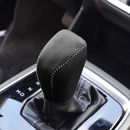 Miniatura 6 de Cubierta de cuero para pomos de palanca de cambios de automóvil para Subaru CrosstrekImpreza 2024 2025, accesorios de decoración, protector de