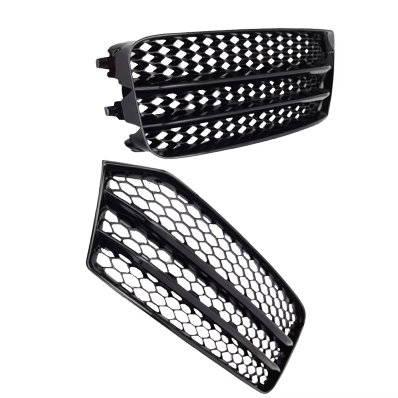 Grille de feu antibrouillard Audi A1 2015 2016 2017 2018 cache alvéolé noir - 7