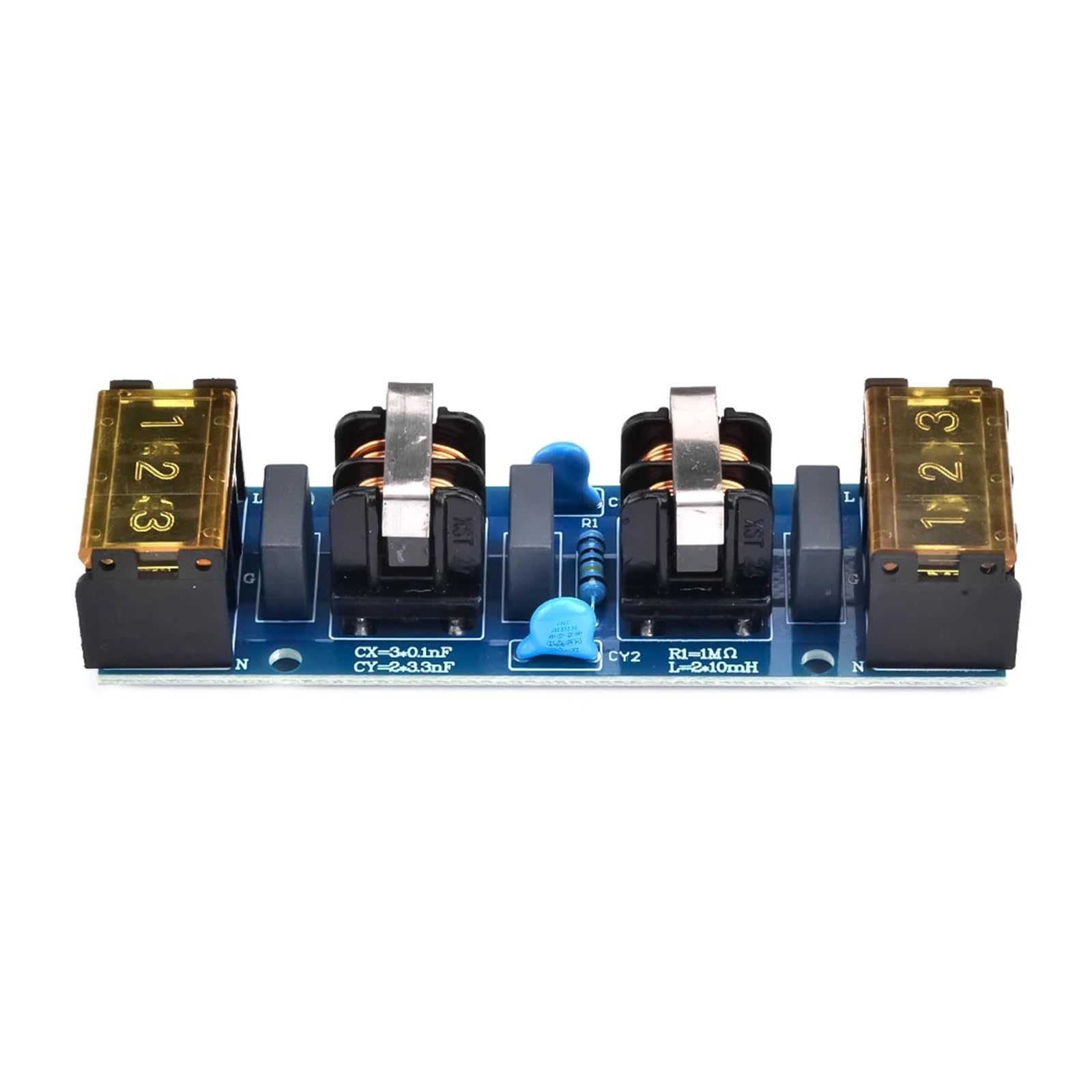 Netzfiltermodul 110–250V AC – 2A Bis 18A, Mit X2- & Y2-Kondensatoren, 2‑stufige EMI/EMV-Entstörung Für Automatisierungsgeräte