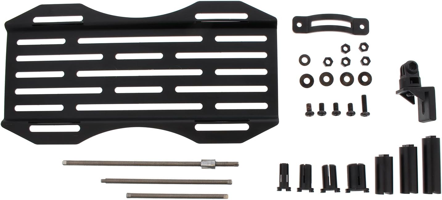 Pilot Automotive Sports LPR-100 Universal Front License Plate Tow Hook Relocation Mounting Kit Black 12.75 Inch