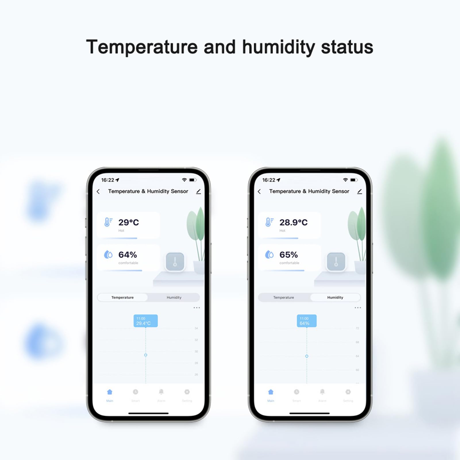 Aoresac Higrotermógrafo Doméstico, Detector de Temperatura y Humedad Recargable por USB, Pantalla LCD, Conexión Bluetooth, Funciona con Batería y Base de Recarga