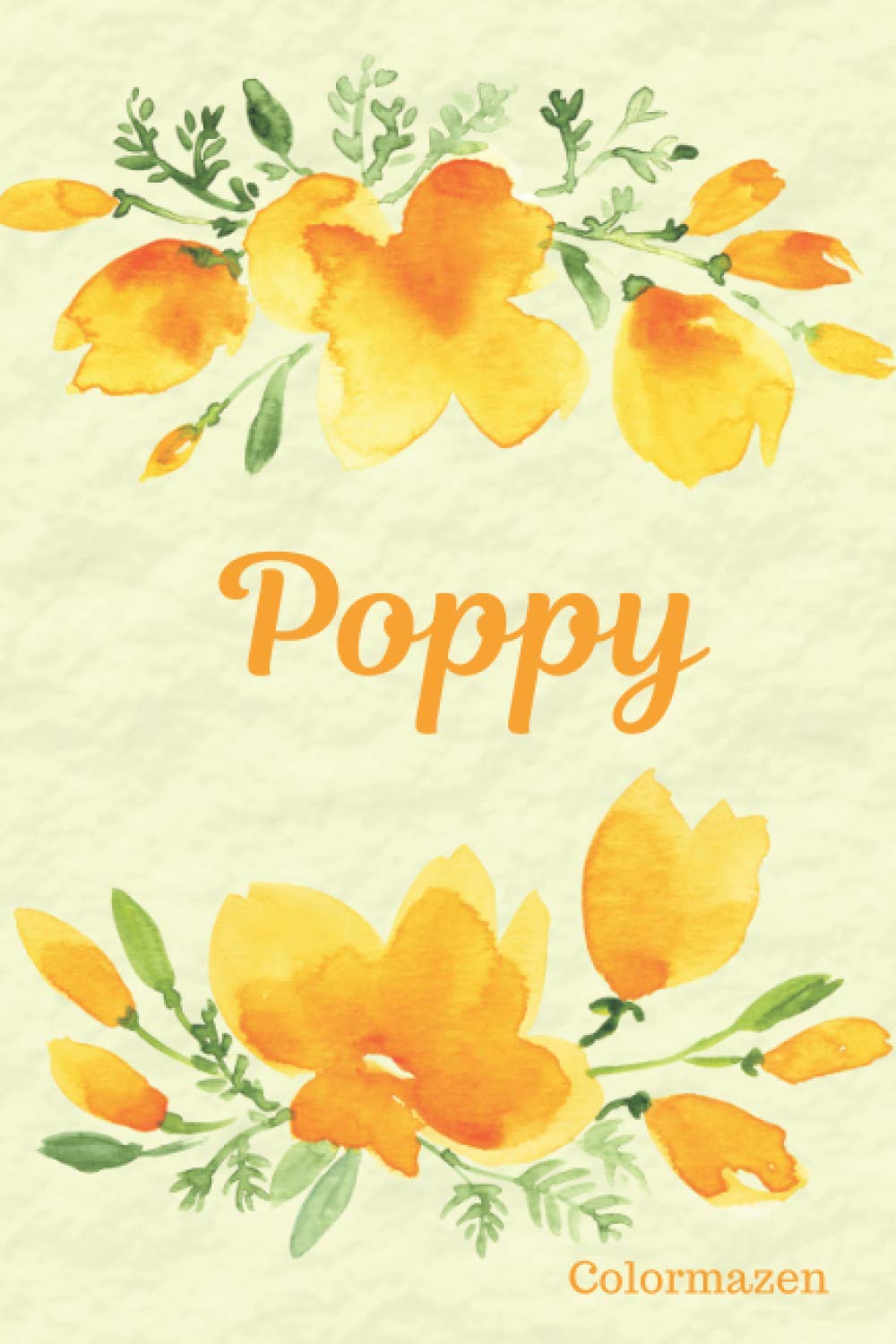 Poppy: Personalised California Poppy Notebook (Small)