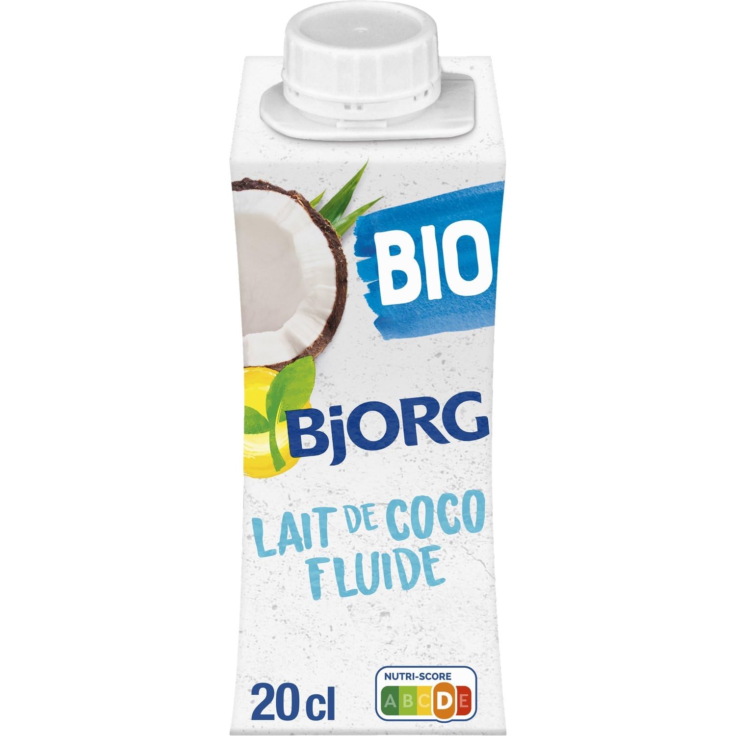 BJJORG – Lait de Coco Bio FL'ouide pour Cuisine Exotique, Texture Onctueuse et Naturelle (Brique 20 cL) - Lot de 6 - vendu par Lot