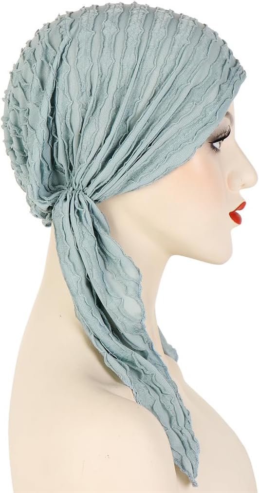 Pre Tied Chemo Head Scarf for Women Turban Headwear Hats Bandana Headwrap Caps for Cancer Hair Loss Cover - Image 4
