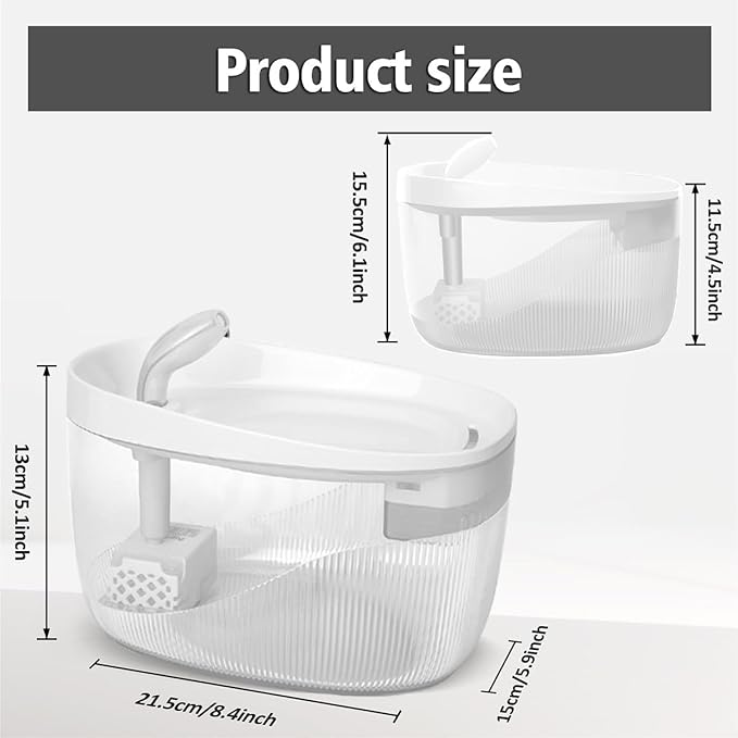 Fuente de Agua para Gatos 2.2L Automática con Filtro Triple y Bomba Silenciosa miniatura 2