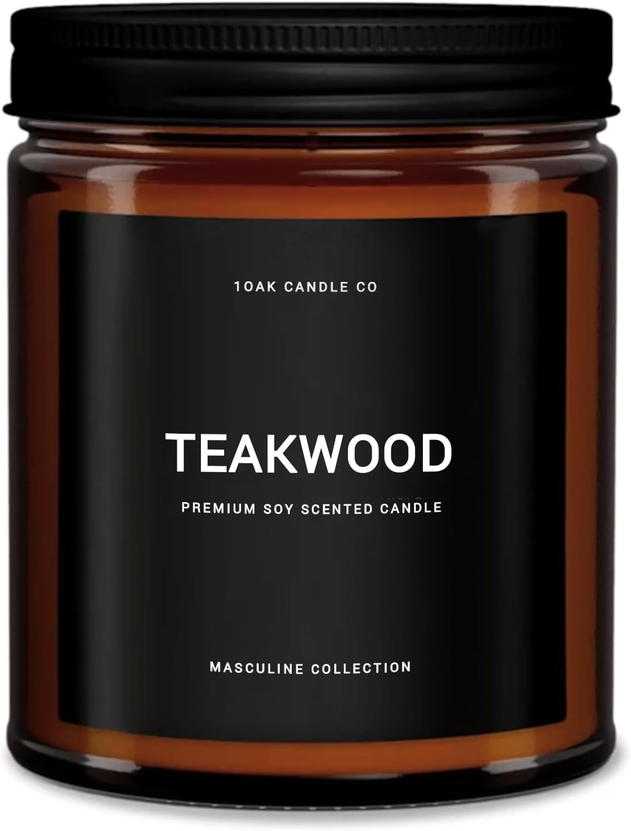 Scented Candles for Men - Teakwood Candle - Masculine Candle - Soy Wax, Long Burning Premium