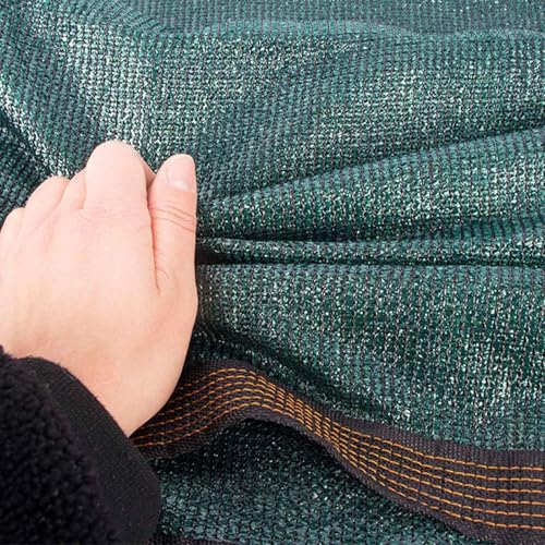Malla de sombra exterior verde oscuro lona protectora de 2x11m con ojales para toldo de terraza 4