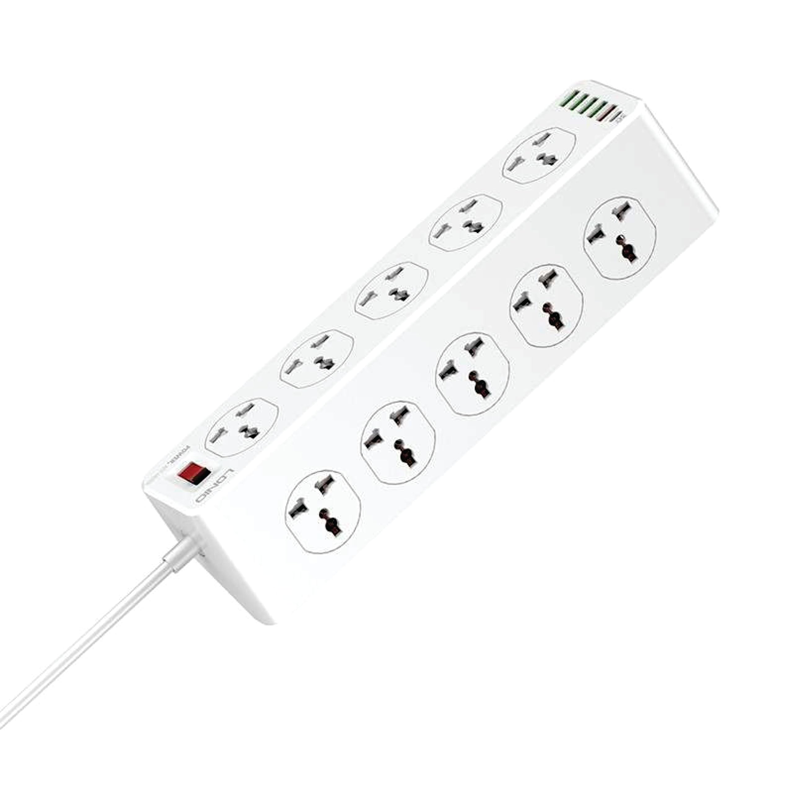 Multi Power Strip Surge Protector For Extension lead socket 10 points with USB ports
