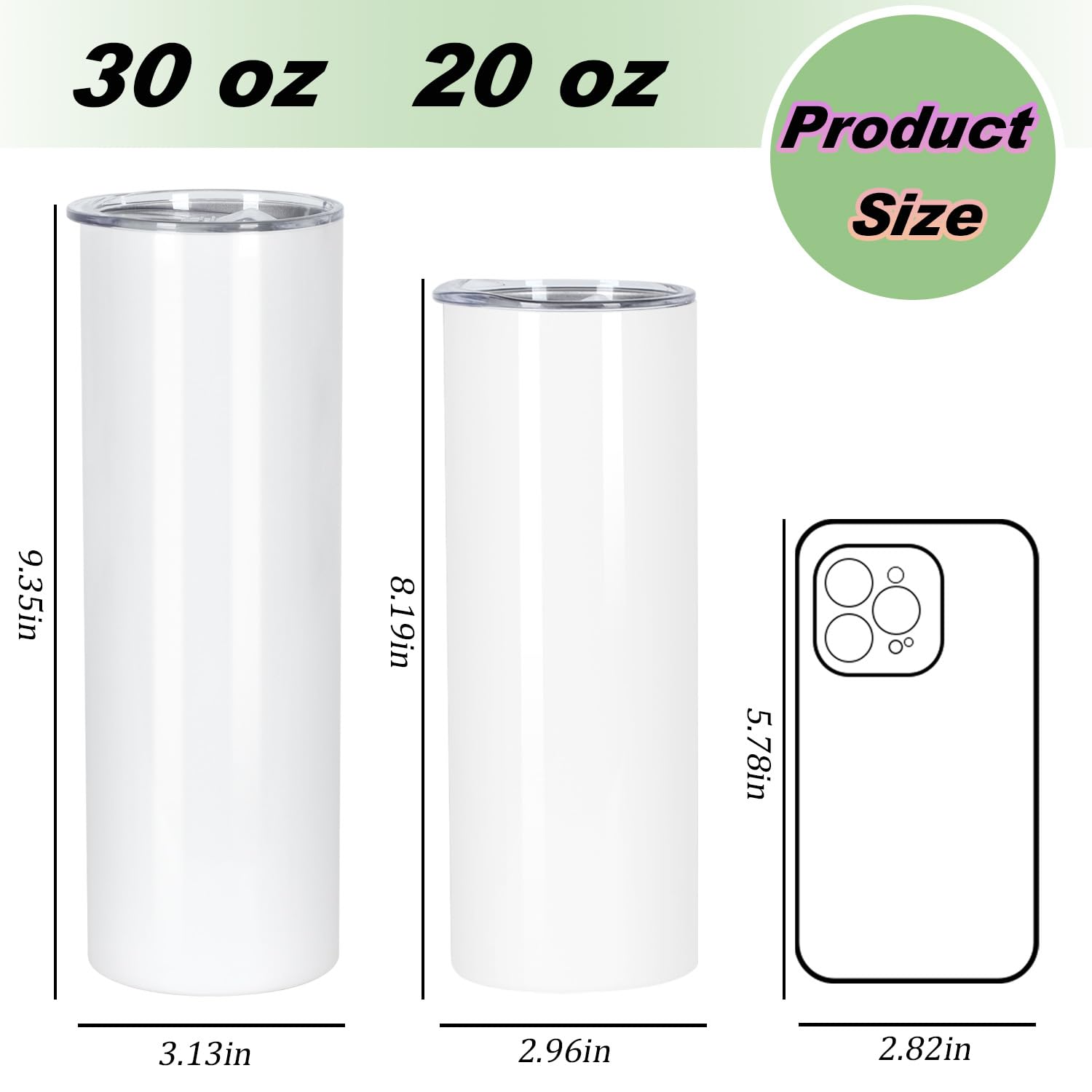 Amazon.com | Muwnrol 30 Oz Sublimation Tumblers Bulk, Sublimation Tumbler  Stainless Steel Double Wall Vacuum Insulation Cups with Straw, Individually  Box (24 Pack): Tumblers & Water Glasses