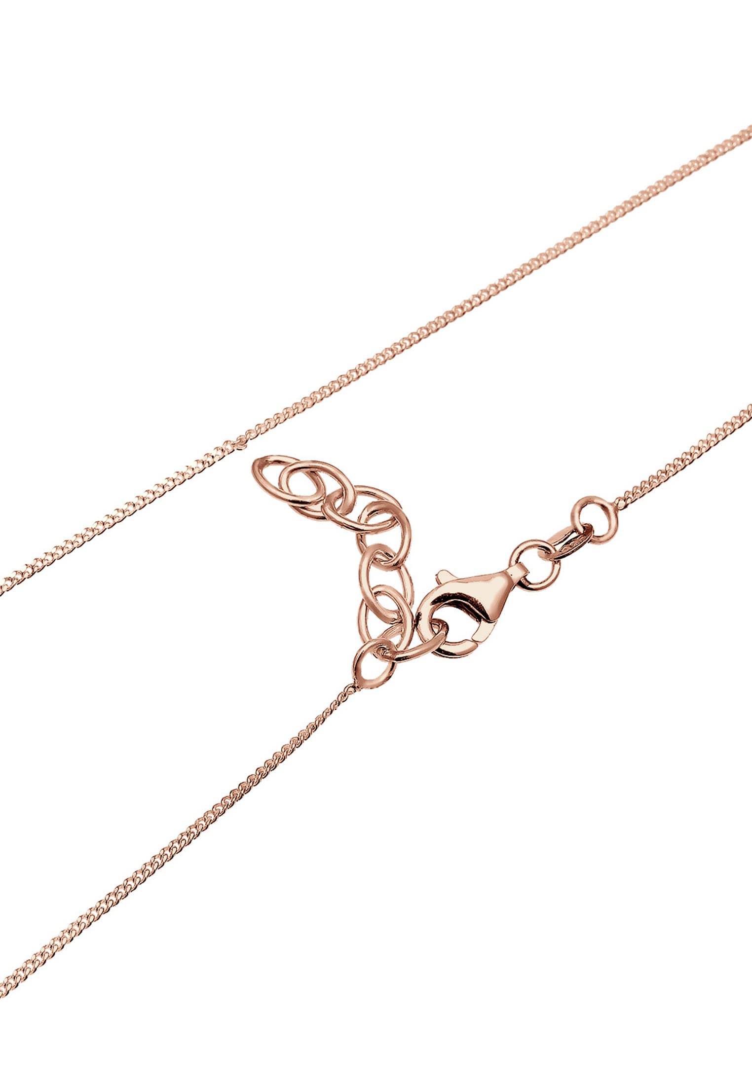 Elli Damen Halskette Choker mit Herz Anhänger Liebe in 925 Sterling Silber
