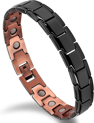 Pulsera magnética de cobre para hombre de cobre puro ajustable