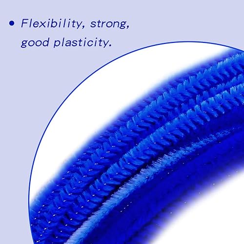 Vista 45 de Zlulary Juego de 100 limpiapipas de chenilla, de color sólido, para limpiar tuberías, manualidades, manualidades, decoración, tallos de felpilla