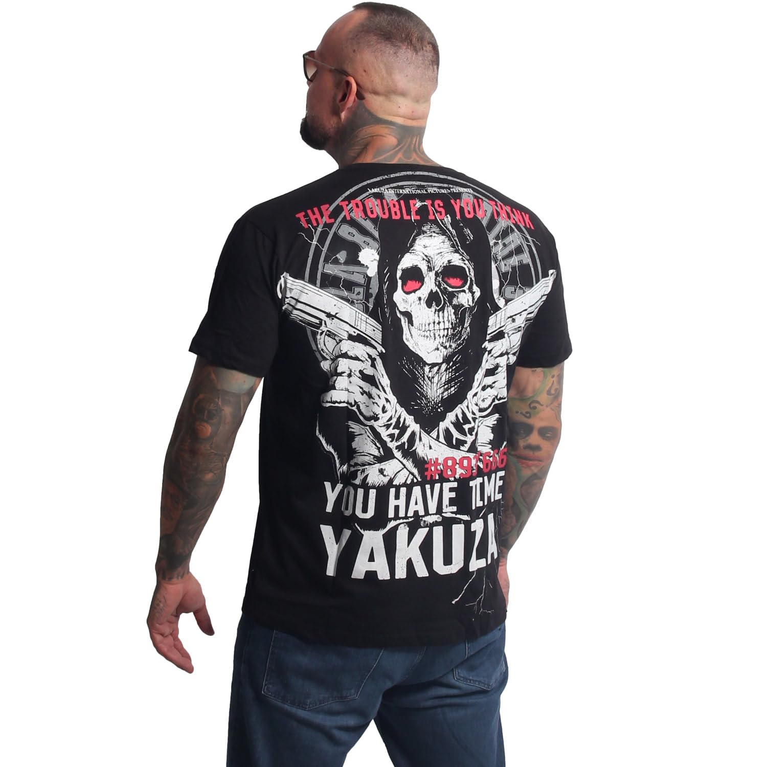 Yakuza Maglietta da uomo Kingshabit, Nero , M