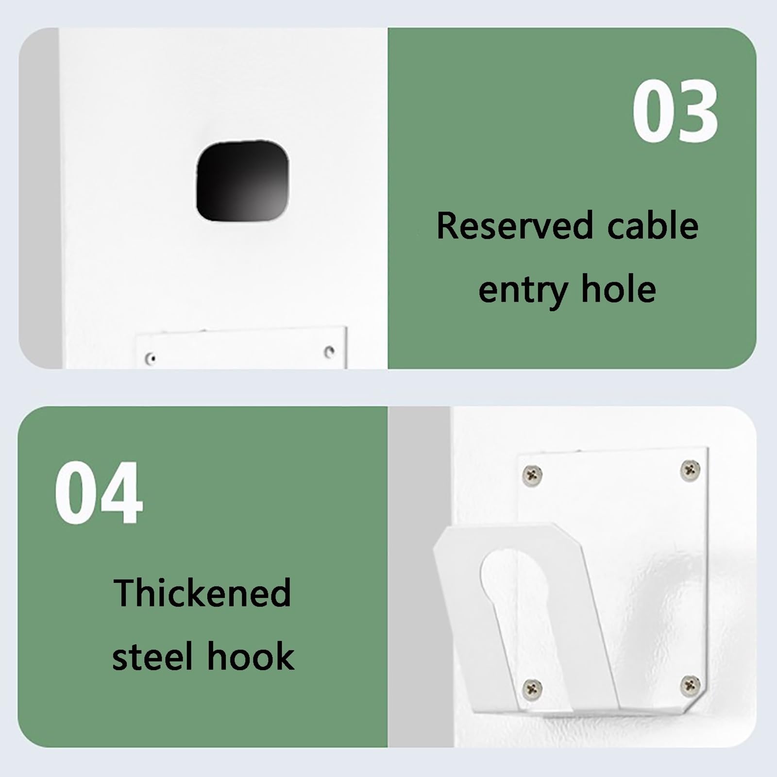 EV Ladeständer mit Haken, Ladestation Stützstange, universelle Wallbox-Halterung, sichere Installation, strapazierfähig
