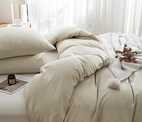 Miniatura 1 de Couturebridal Juego de funda de edredón tamaño California King, color verde oliva, aguacate, estético, 3 piezas, microfibra suave, estilo