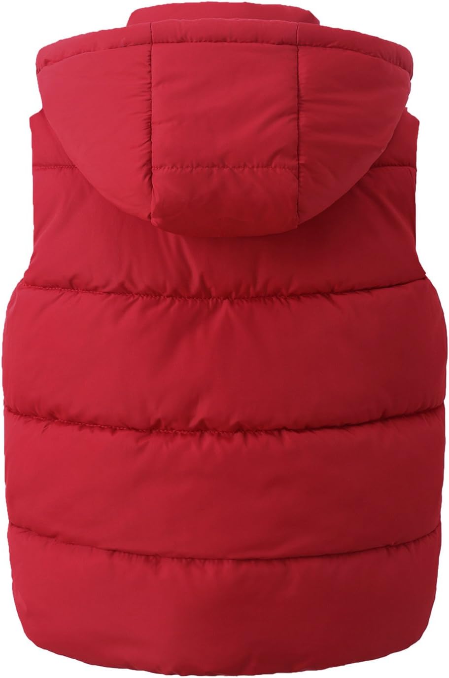 Happy Cherry Kids Winter Padded Vest Puffy Hooded Zipper Up Sleeveless Jacket