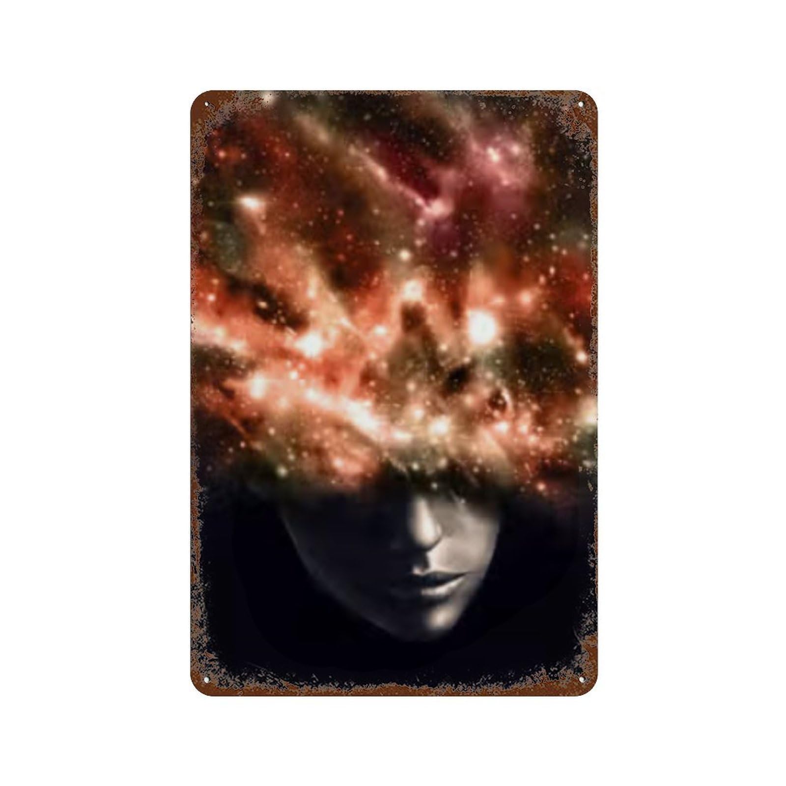 Cosmic Mind Expansion Retro Metal Sign 11.8"x7.9", Shabby Chic Decor for Bistro, Counter And Cafe Decor