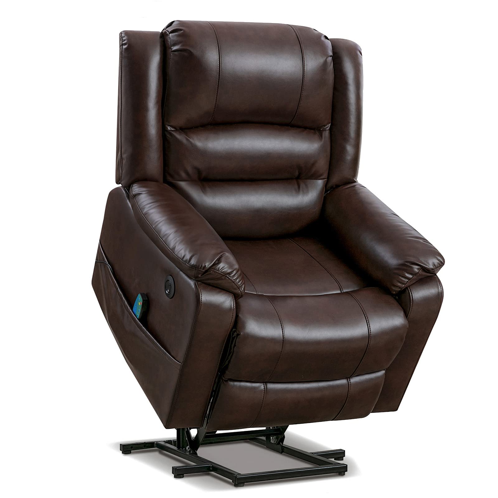 Buy Vicluke Breath Leather Power Lift Recliner Chair with Massage and Heat for Elderly, Electric