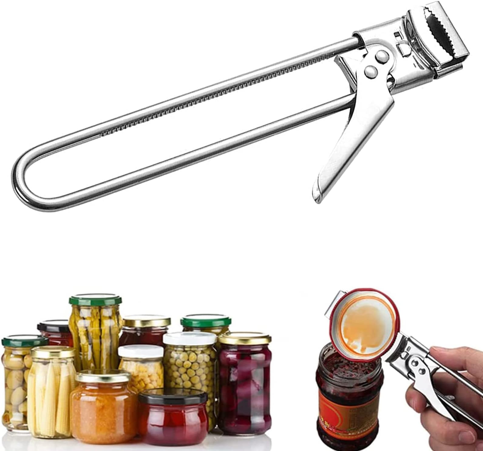 Master Opener Adjustable Jar & Bottle Opener, Adjustable Multifunctional Bottle Opener, Jar Gripper Tight Lid Opener, Kitchen Gadgets, Easy Jar Opener for the Elderly and Children